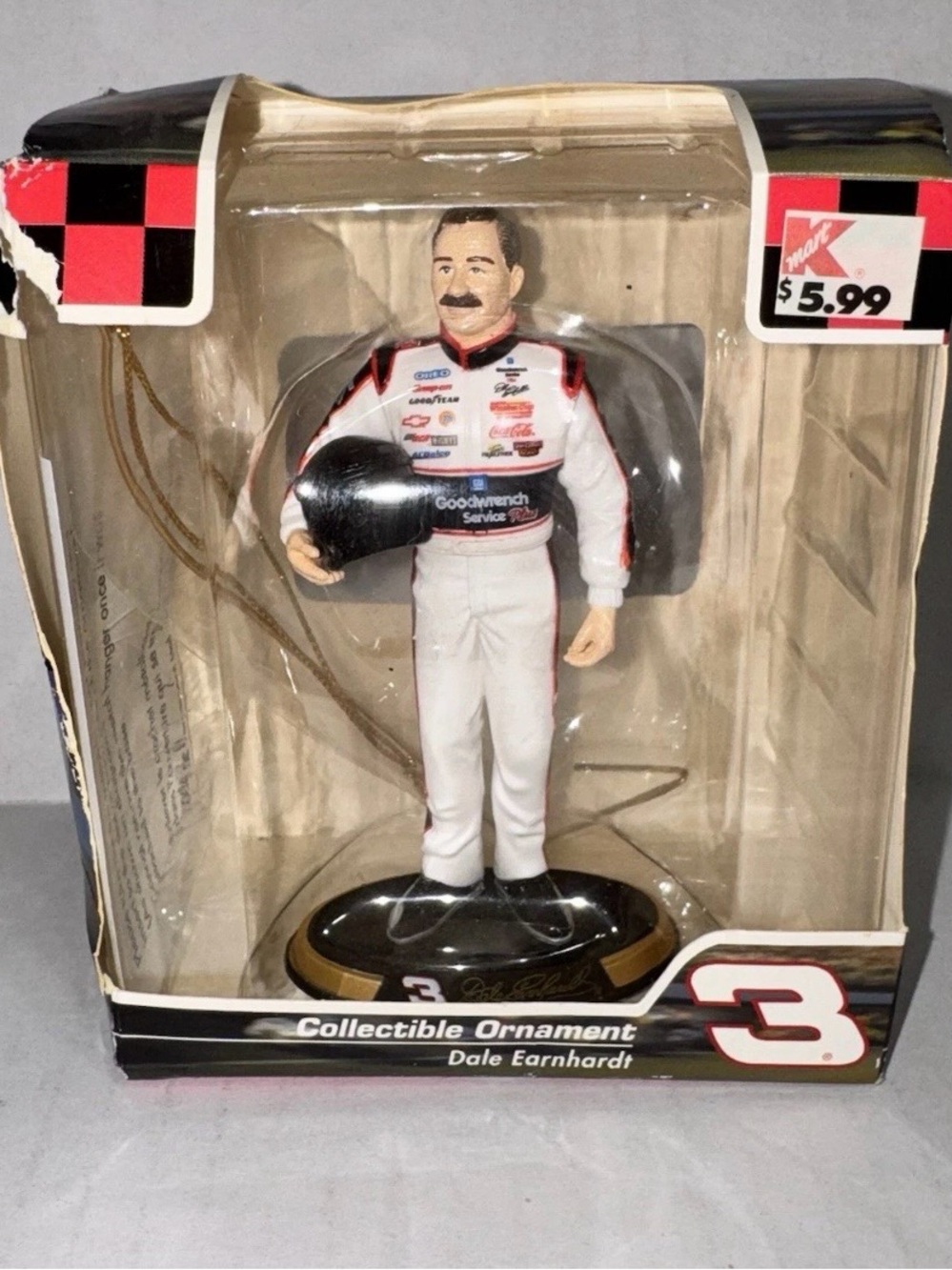 Winners Circle 2003 NASCAR Dale Earnhardt 3 Collectible Holiday Ornament Vintage
